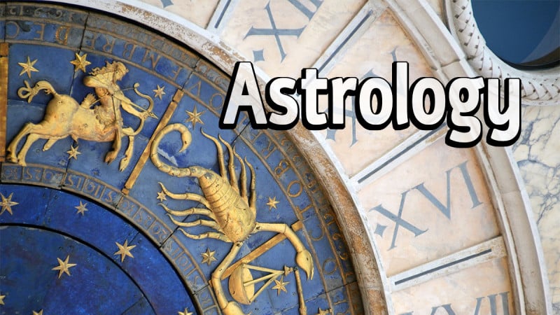 venice clock astrology signs text copy